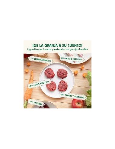 wild balance menú barf perro de pollo