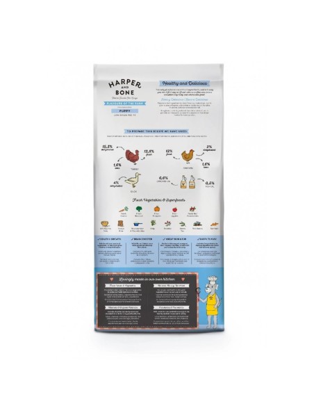harper and bone pienso perro flavours of the farm puppy 2kg.