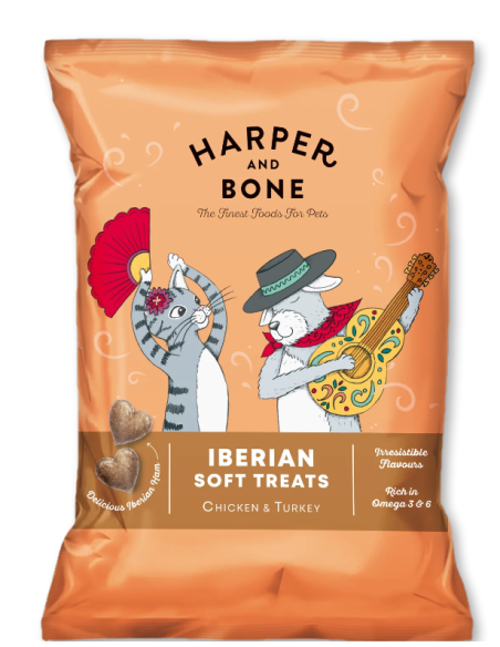harper and bone iberian soft treats pollo y pavo