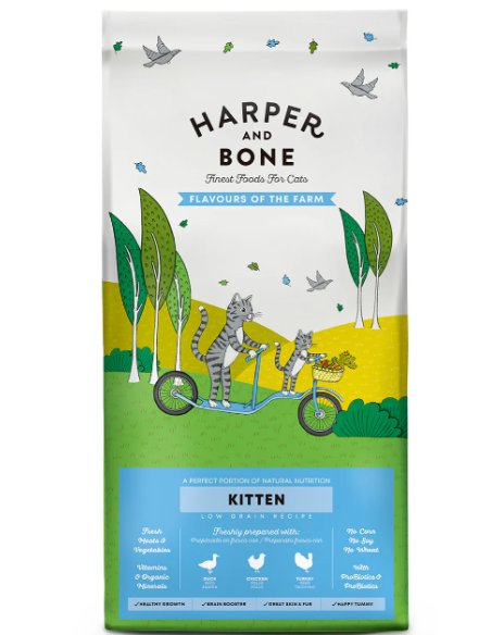 harper and bone pienso gato flavours of the farm kitten 2kg