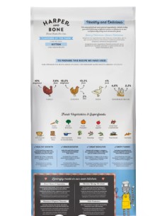 harper and bone pienso gato flavours of the farm kitten 2kg 2