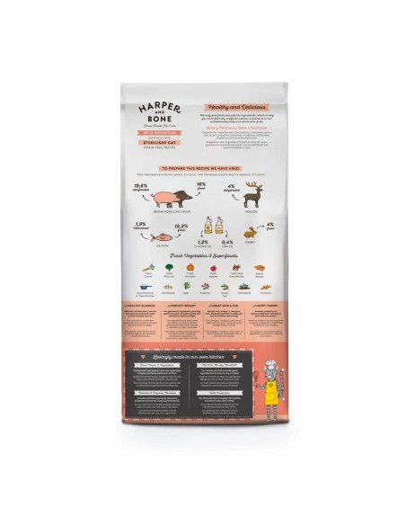 harper and bone pienso gato wild mountain sterilised