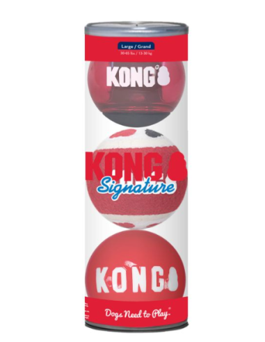 kong signature pack pelotas perro grande