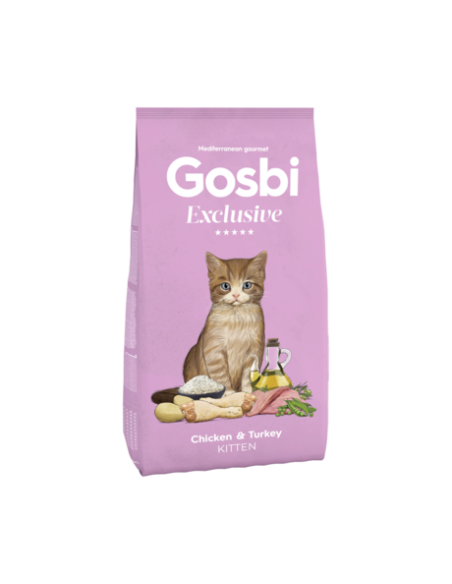 gosbi exclusive kitten pollo y pavo 1,5kg