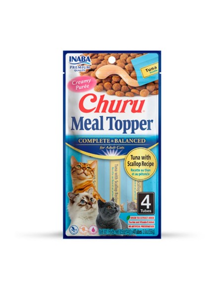 ciao churu meal topper puré gato atún/vieira