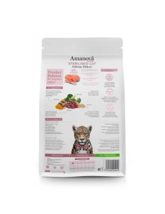 amanova pienso gato esterilizado salmon low grain 1,5kg 2