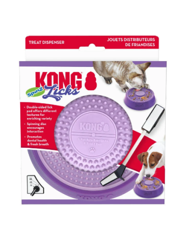 kong licks spinz para gatos y perros pequeños
