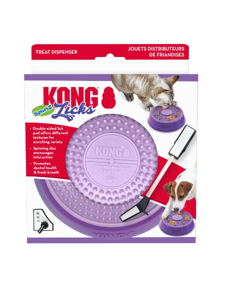 kong licks spinz para gatos y perros pequeños