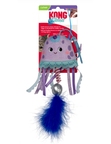 kong jelly fish teaser juguete gato