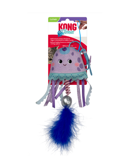 kong jelly fish teaser juguete gato