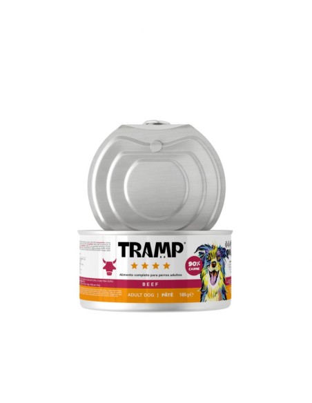 tramp lata perro ternera 185gr.