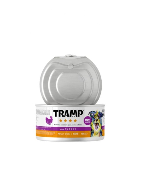 tramp lata perro pavo 185gr.