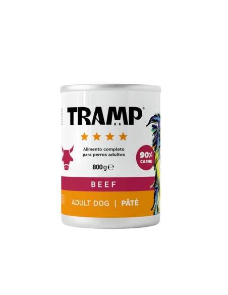 tramp lata perro ternera 800gr.
