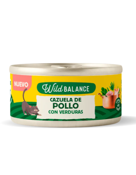 wild balance lata cazuela de pollo para gatos80gr.