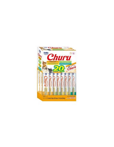 ciao churu pack 20 snacks variados gato crema...