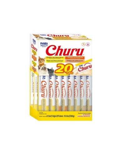 ciao churu pack 20 snacks variados gato crema...