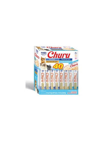 ciao churu pack 40 snacks variados gato crema...