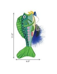 kong juguete gato pez angler wrangle 2