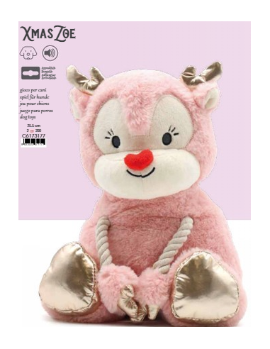 croci peluche xmas reno zoe