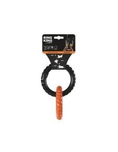 m-pets ring king juguete 2 aros naranja