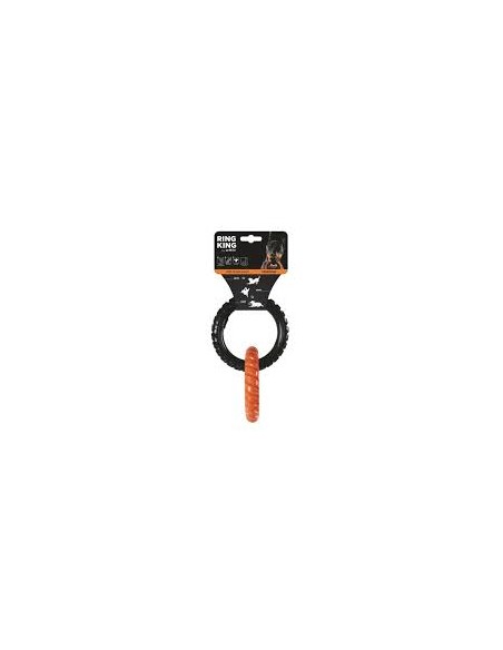 m-pets ring king juguete 2 aros naranja