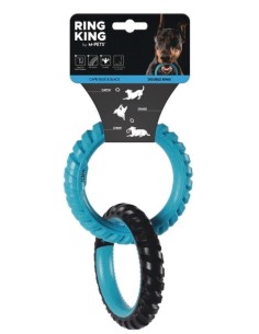 m-pets ring king juguete 2 aros azul