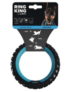 m-pets ring king juguete aro azul