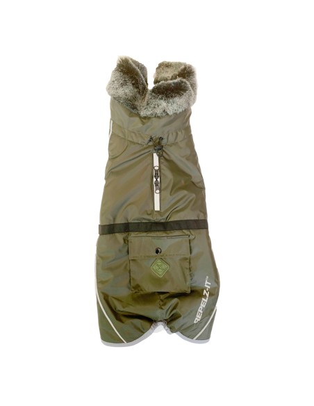 dogs aspen jacket abrigo impermeable verde militar