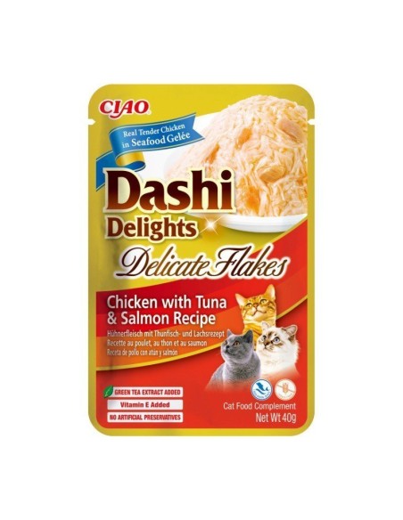 ciao dashi delights delicate flakes pollo/atún/salmón 40gr.