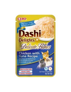 ciao dashi delights delicate flakes pollo/atún 40gr.