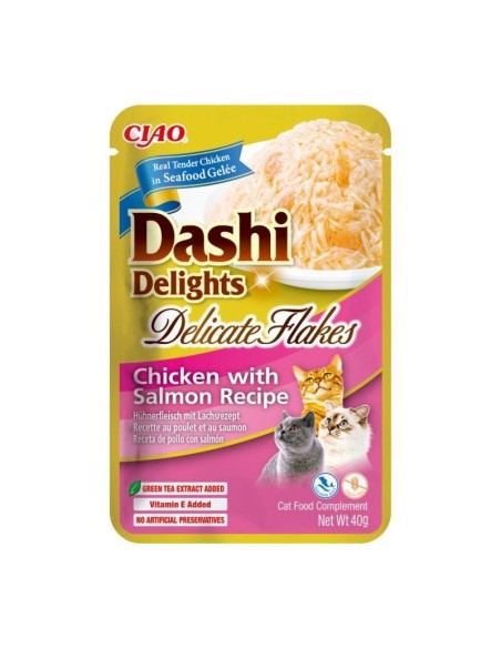 ciao dashi delights delicate flakes pollo/salmón 40gr.