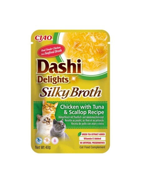 ciao dashi delights silky broth pollo/atún/vieira 40gr.