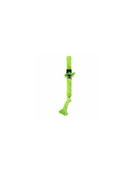 rogz scrubz juguete de cuerda verde para perros 31.5cm