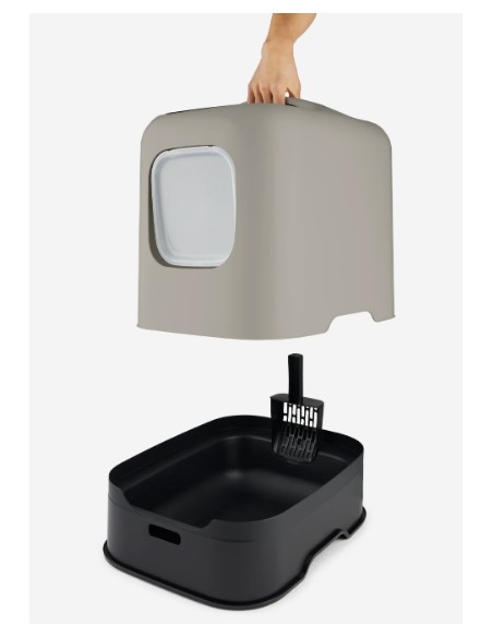 rotho my pet biala arenero cubierto beige