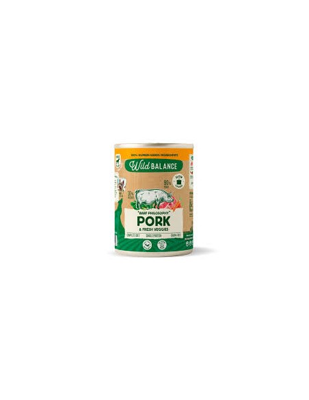 wild balance lata cerdo con verduras 400gr.