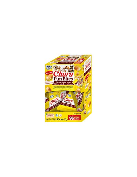 ciao churu bites snack perro pollo/queso formato ahorro