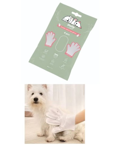 m-pets guantes de limpieza para perros