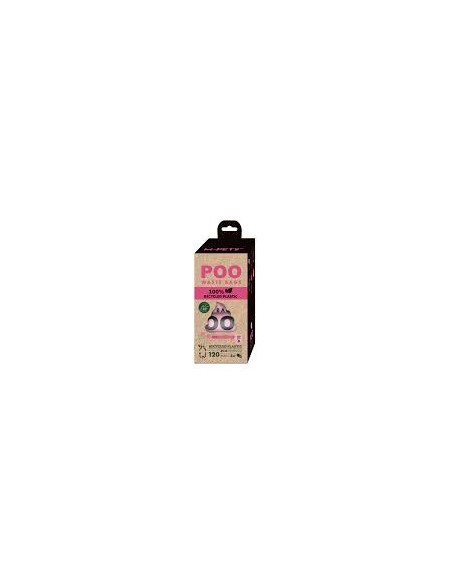 m-pets poo bags aroma rosa 8 rollos