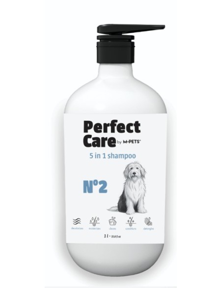 m-pets champú 5 en 1 perfect care 1l.