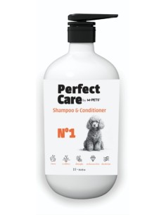 m-pets champú con acondicionador perfect care 1l.