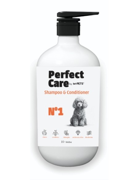 m-pets champú con acondicionador perfect care 1l.