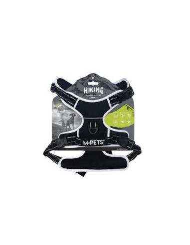 m-pets hiking arnés negro