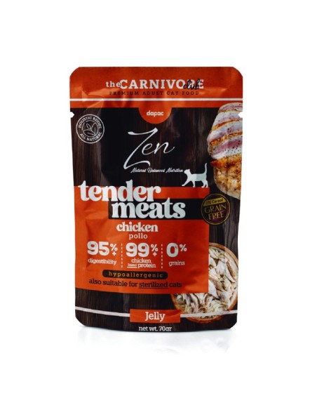 zen carnivore pouch pollo 70gr.