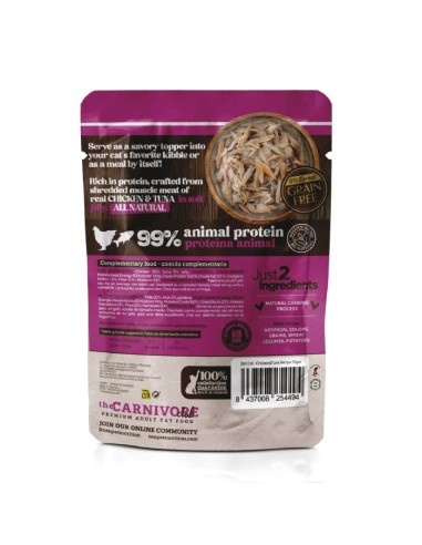 zen carnivore pouch pollo/atún 70gr.