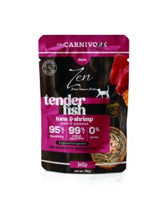 zen carnivore pouch atún/gambas 70gr.