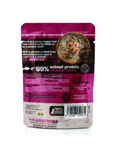 zen carnivore pouch atún/gambas 70gr.