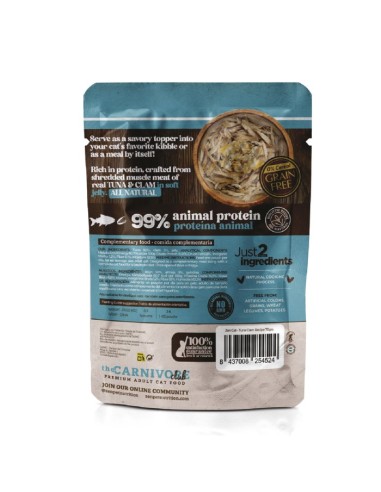 zen carnivore pouch atún/almejas 70gr.