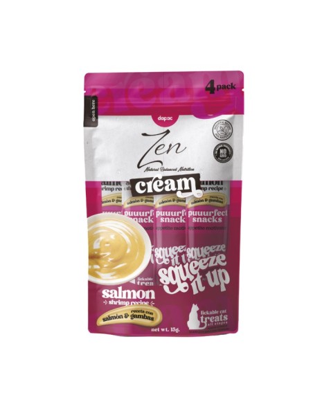 zen crema salmón/gambas (4x15gr.)