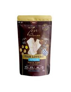 zen pouch perro pescado blanco con verduras 100gr.