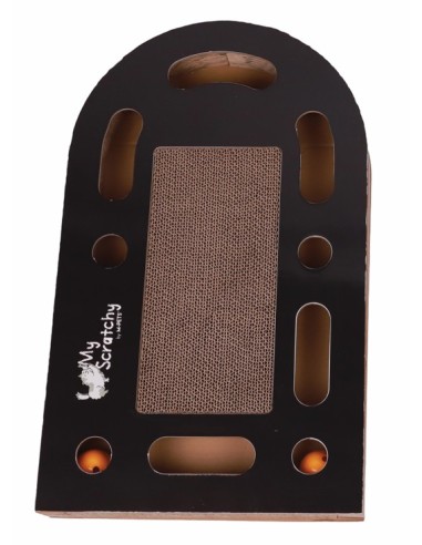 m-pets rascador de cartón 2 en 1